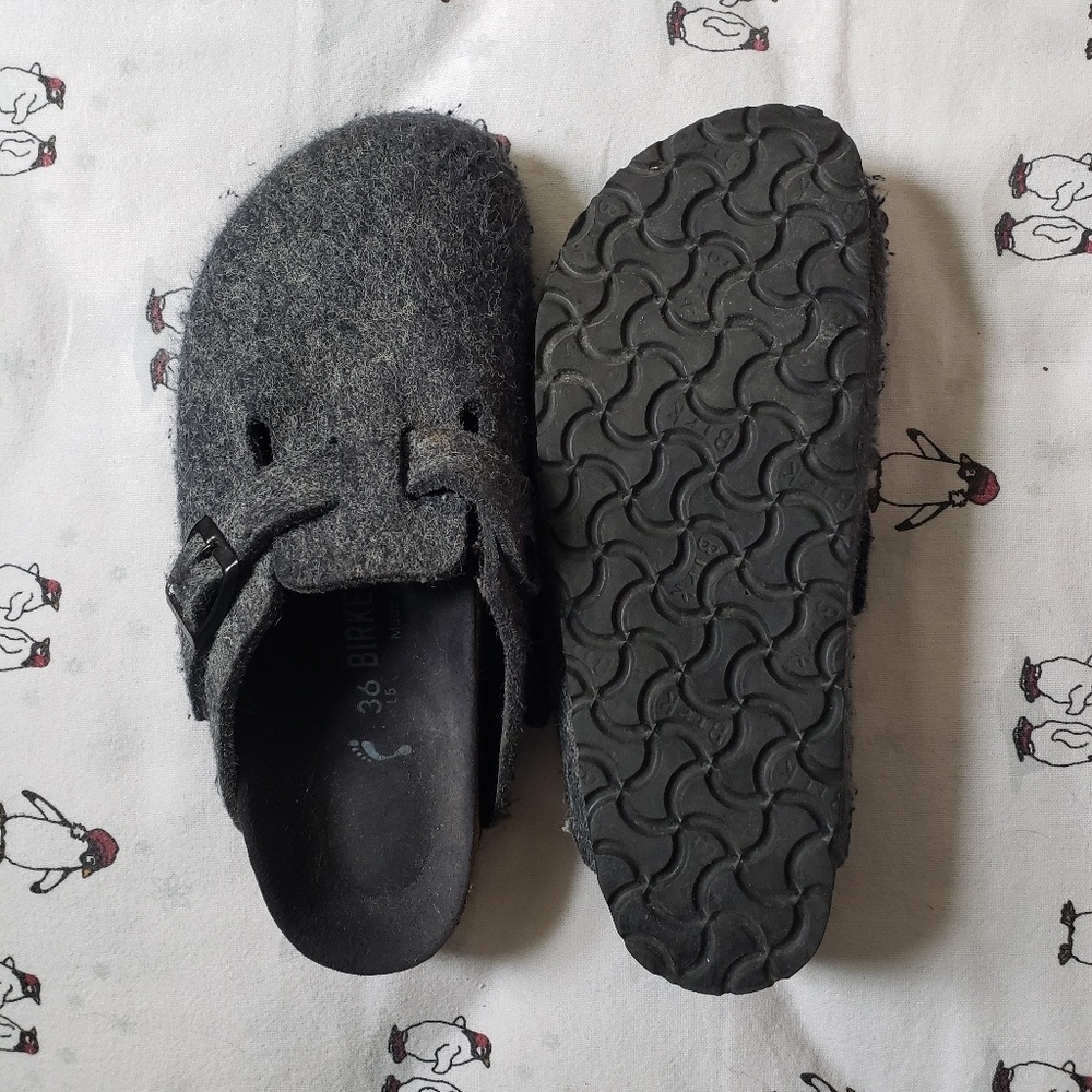 Birkenstock Boston Wool Felt Clogs